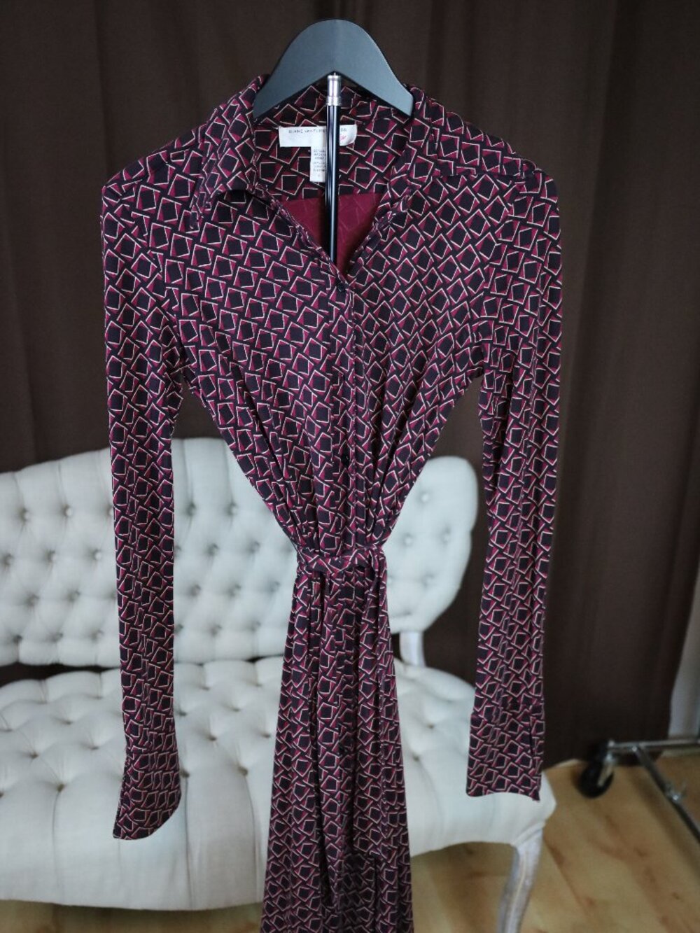 DVF Silk Jersey Dress • 2005 Vintage Reissue • Size 4